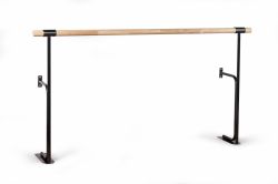 Хореографический (балетный) станок напольный пристенный однорядный 2000 мм черный глянец