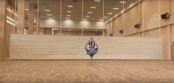 Система деления зала с электроприводом и сдвоенным полотном 15-20 м СТ-286 Система деления зала с электроприводом и сдвоенным полотном 15-20 м СТ-286