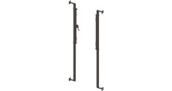 Стойки волейбольные с регулировкой высоты и механизмом натяжения (пристенное крепление) СТ-349