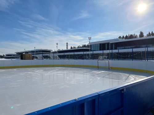 Хоккейная площадка 40х20 м стеклопластик#4