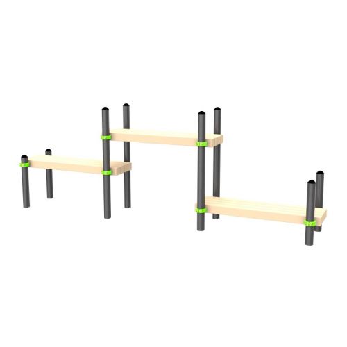 Воркаут Скамейка трехуровневая ZAVODSPORTA W325