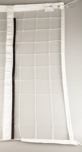 Сетка волейбольная трен. 7,5х1 м d=3,5 мм (оверлок, белая) с тросом Сетка волейбольная трен. 7,5х1 м d=3,5 мм (оверлок, белая) с тросом