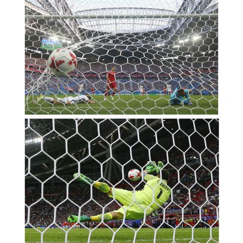 Сетка футбольная EL LEON DE ORO 7,5х2,5 м (глуб. 2/2 м), нить 3 мм, яч. 12х12 см#2