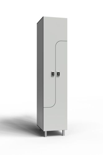 Шкаф для раздевалок HPL пластик Z 2-1 (1 секция) 1900х400х500 мм#11