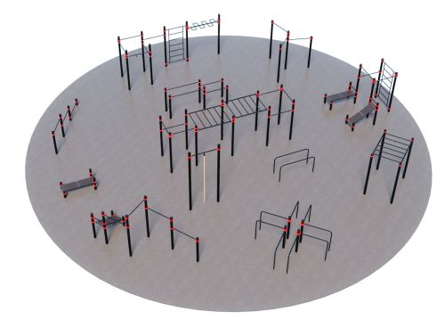 Уличная спортивная площадка Воркаут ТС-4-1