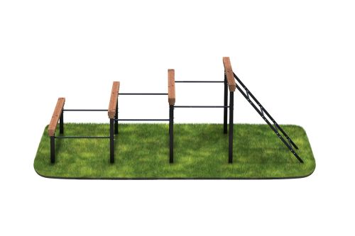 Элемент полосы препятствий Разрушенная лестница#3