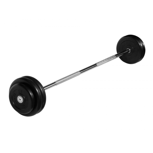 Штанга неразборная 30кг черная MB Barbell MB-BarMW-B30