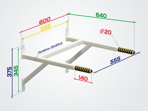 Брусья настенные ТС-2#4 Брусья настенные ТС-2#4