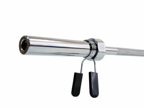 Гриф олимпийский прямой хромированный 60" REBEL R-OB60-C (с замками)#2