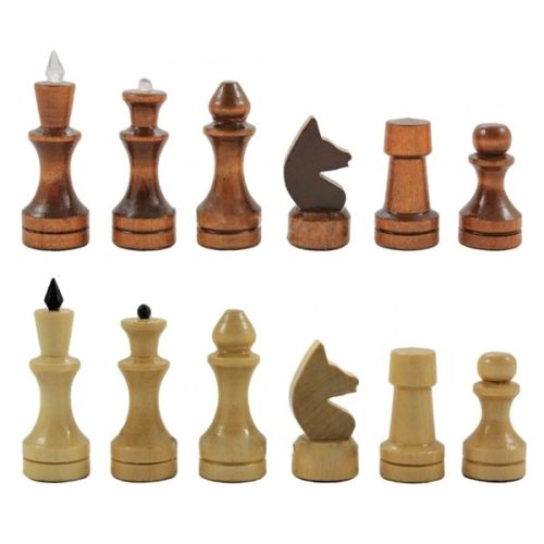 Шахматы обиходные лакированные 29 см#3