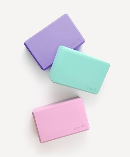 Блок для йоги STARFIT Core YB-200 EVA 22,5х15 см (розовый пастель)#5