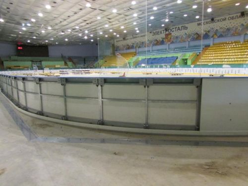 Хоккейный борт с защитным ограждением зрителей без стоек (двойной)#4