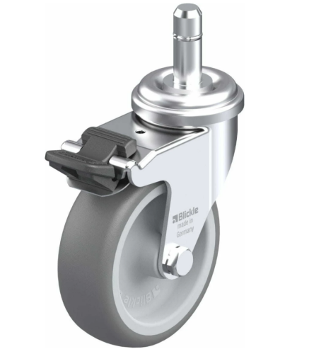 Колеса для спортивных стеллажей и стоек (оцинкованная сталь)