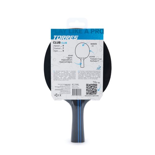 Ракетка для настольного тенниса TORRES Club 4* (коническая ручка)#2
