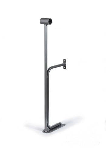 Кронштейн для хореографического (балетного) станка напольный пристенный однорядный (серебристый) Кронштейн для хореографического (балетного) станка напольный пристенный однорядный (серебристый)