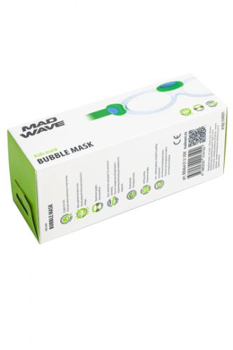 Очки для плавания детские MADWAVE Kids bubble mask (синий)#4
