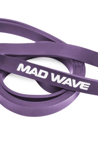 Силовая эластичная лента MADWAVE Long Resistance Band 18,2-36,4 кг (фиолетовый)#3