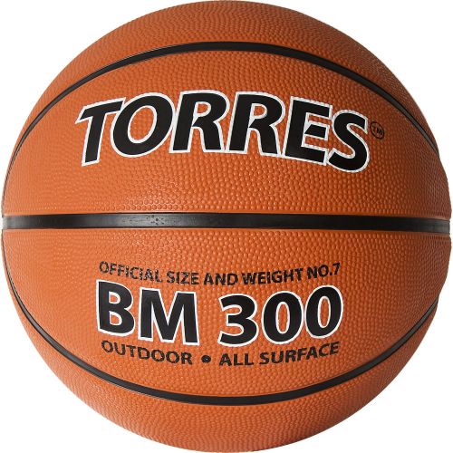 Мяч баскетбольный TORRES BM300 №7 (резина)#2 Мяч баскетбольный TORRES BM300 №7 (резина)#2