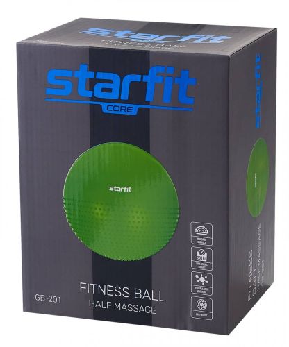 Фитбол полумассажный STARFIT GB-201 65 см (зеленый)#2