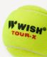 Мяч для большого тенниса WISH TOUR-X 830 (3 шт.)#4 Мяч для большого тенниса WISH TOUR-X 830 (3 шт.)#4