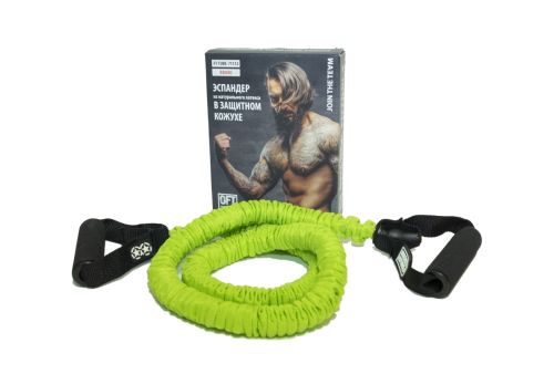 Эспандер 120 см в защитном кожухе MEDIUM Original FitTools FT-TUBE-71112#2