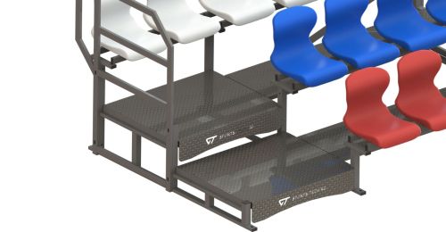 Трибуна сборно-разборная 3-х рядная на 14 мест СТ-228#2 Трибуна сборно-разборная 3-х рядная на 14 мест СТ-228#2