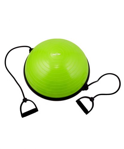 Полусфера "BOSU" STARFIT GB-501 с эспандерами (с насосом) зеленый Полусфера "BOSU" STARFIT GB-501 с эспандерами (с насосом) зеленый