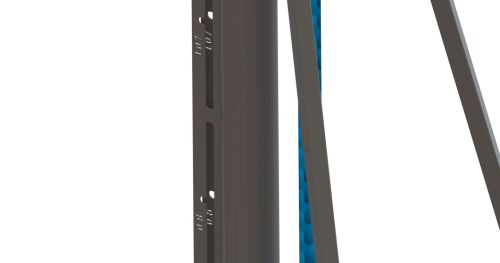 Стойки волейбольные, универсальные (волейбол, бадминтон, б. теннис) с механизмом натяжения, крепление к полу на закладных элементах СТ-305#6