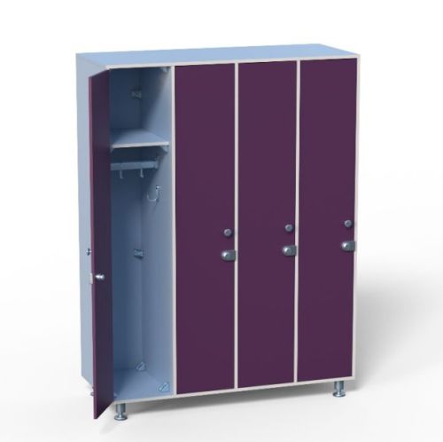 Шкаф для раздевалок HPL ТС 1-28 1200х500х1850 мм