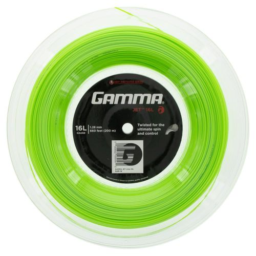 Теннисные струны GAMMA JET 17 LIME (200 метров) Теннисные струны GAMMA JET 17 LIME (200 метров)