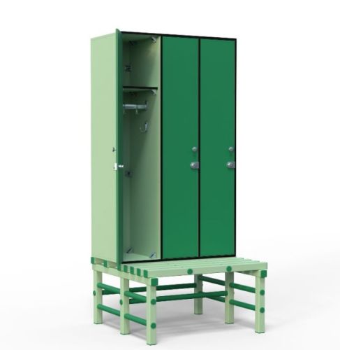 Шкаф для раздевалок HPL ТС 1-24 900x500x1500 мм