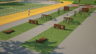 Школьная полоса препятствий