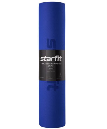 Коврик для йоги и фитнеса STARFIT FM-201 TPE 183х61х0,6 см (синий/темно-синий)#3