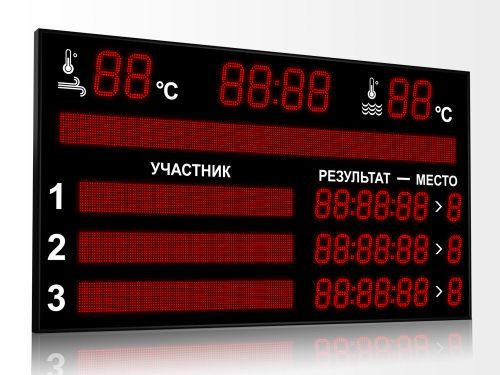 Табло для плавания 2100x1200 мм