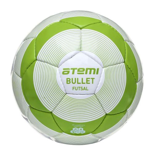 Мяч футбольный ATEMI BULLET FUTSAL №4 (ПУ) бело-зеленый Мяч футбольный ATEMI BULLET FUTSAL №4 (ПУ) бело-зеленый
