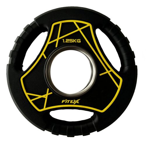 Диск "Олимпийский" полиуретановый с ручками FITEX PRO LP
