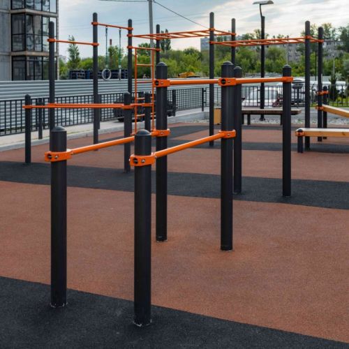 Воркаут Брусья двойные для отжиманий разноуровневые ZAVODSPORTA W210#3