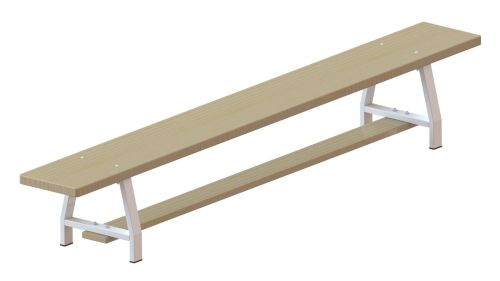 Скамейка гимнастическая "Стандарт" 2000х240х300мм (фанера 30 мм, мет. ножки) СТД-34