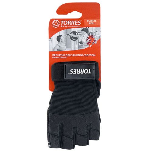 Спортивные перчатки TORRES с напульсником (нейлон, нат.кожа) S#2 Спортивные перчатки TORRES с напульсником (нейлон, нат.кожа) S#2