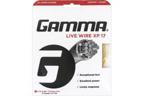 Теннисная струна GAMMA LIVE WIRE XP 16 (NATURAL, BLACK) SET Теннисная струна GAMMA LIVE WIRE XP 16 (NATURAL, BLACK) SET