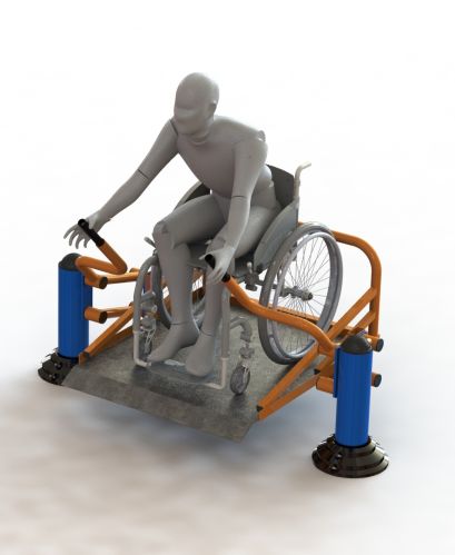 Уличный тренажер для людей с ограниченными возможностями Жим на платформе