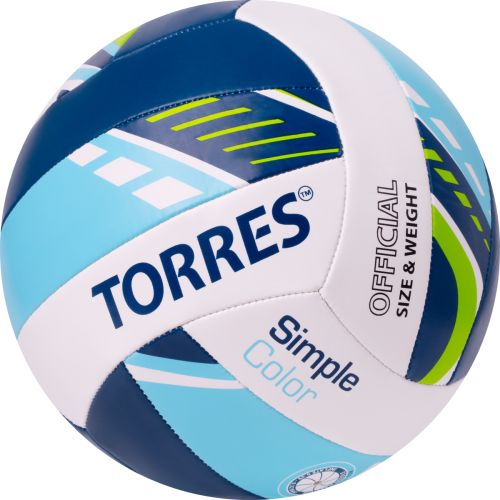 Мяч волейбольный TORRES Simple Color №5 (ТПУ)#4 Мяч волейбольный TORRES Simple Color №5 (ТПУ)#4