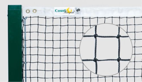 Сетка для большого тенниса Court Royal TN08 d=2,8 мм (черная) Сетка для большого тенниса Court Royal TN08 d=2,8 мм (черная)