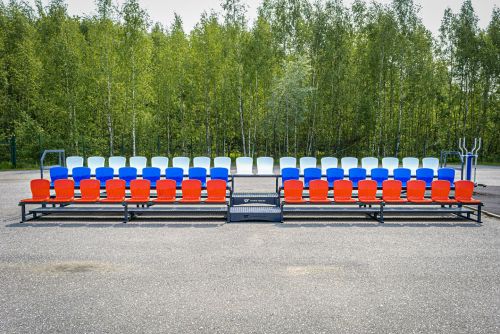 Трибуна сборно-разборная 3-х рядная на 50 мест СТ-220#5 Трибуна сборно-разборная 3-х рядная на 50 мест СТ-220#5