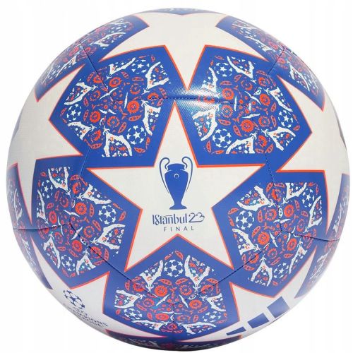 Мяч футбольный ADIDAS Finale Training HU1578 №5 (ТПУ) бело-синий#2