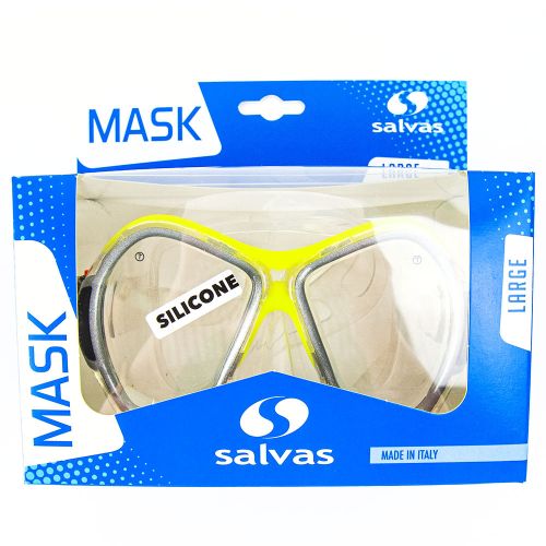 Маска для плавания SALVAS Phoenix Sil Mask (желтый)