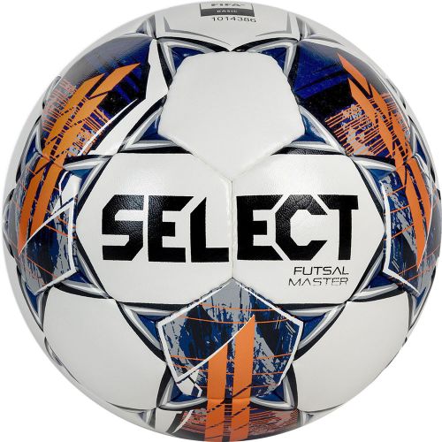 Мяч футзальный SELECT Futsal Master Grain V22 №4 (ПУ) бело-сине-оранжевый