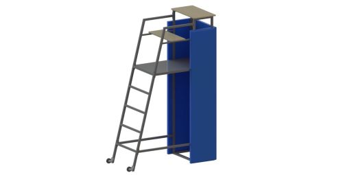 Вышка судейская универсальная, судья в положении сидя (с протектором) СТ-116#2