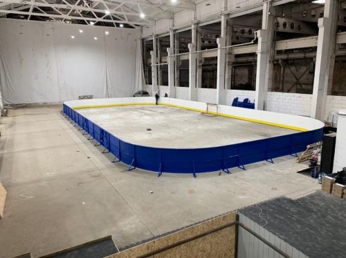 Хоккейная площадка 30х15 м стеклопластик#6