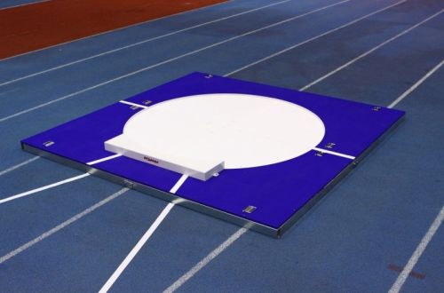 Платформа переносная для толкания ядра в помещении